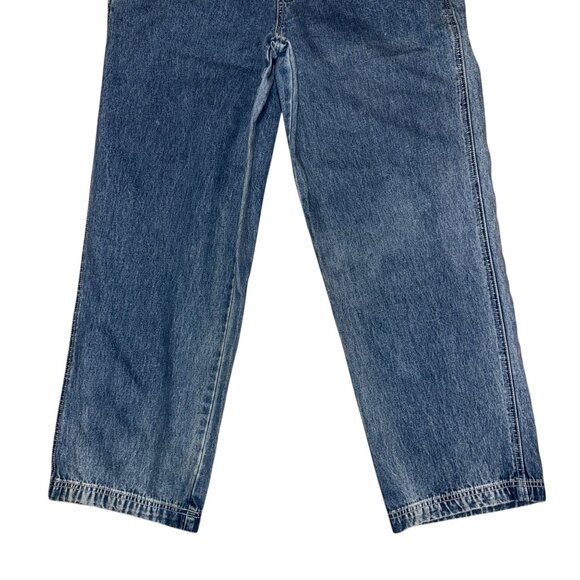 Vintage Gap 2002 Mens Overalls Large Straight Leg Adjustable Straps Light Wash - Picture 3 of 7